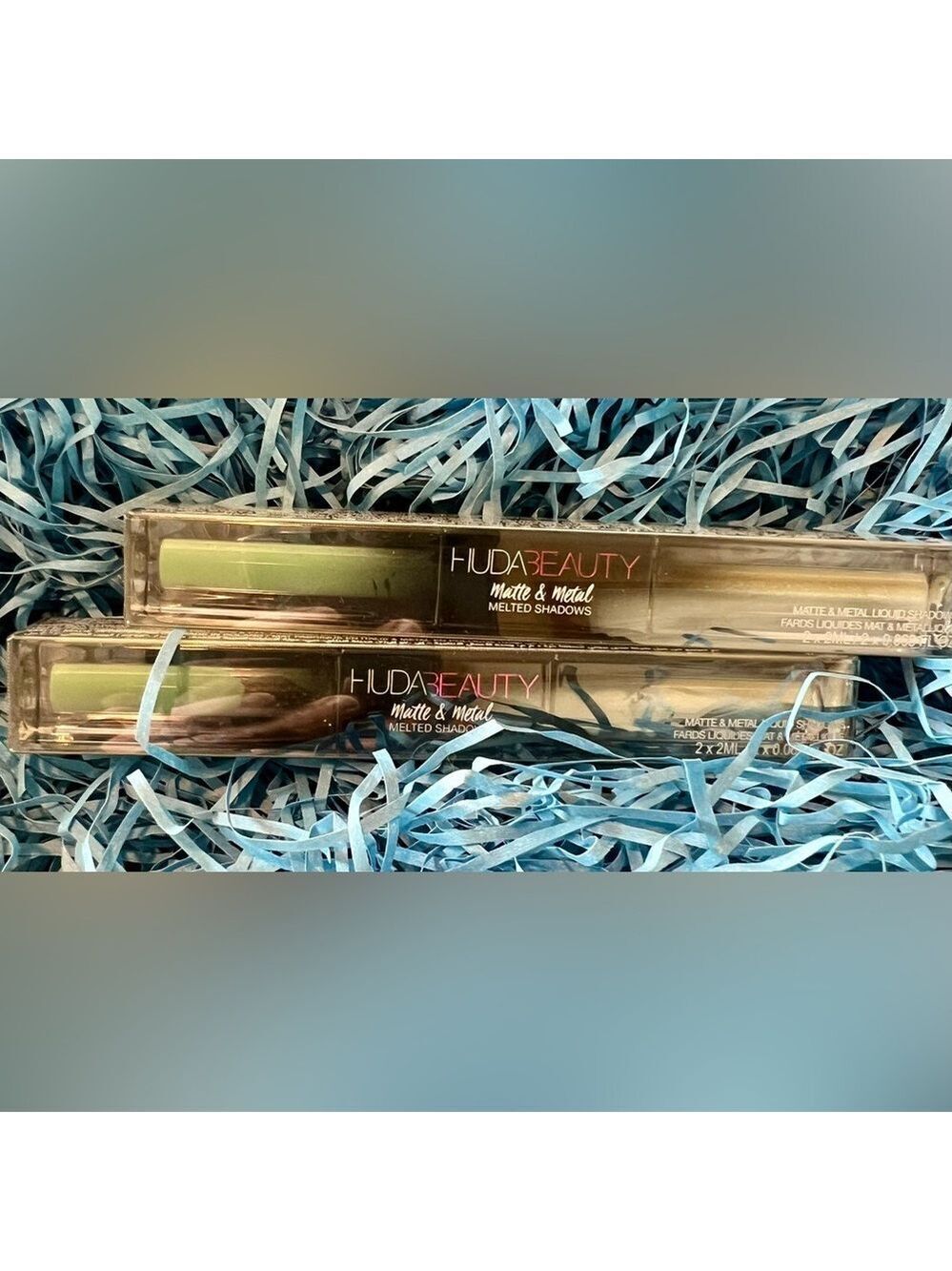 Huda Beauty Matte Metal Melted Shadow Minted Dinero New In Box